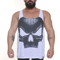 Regata bodybuilder flex wheller branco - black skull - clothing (xxl1)