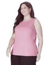 Regata botonê plus size gola redonda g1 ao g5 malwee