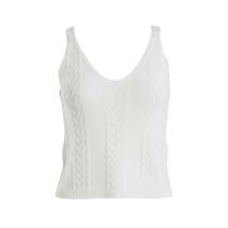 Regata Branca De Mulher Blusa Feminina Tricot Branco Com Brilho Elegante