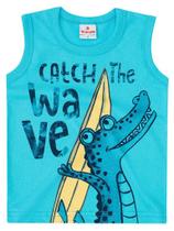 Regata Brandili Malha Catch The Wave Azul Turquesa