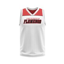 Regata Braziline Flamengo Faculty Infantil - Branco/Vermelho