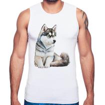 Regata Cachorro Husky Siberiano - Foca na Moda Regata Cachorro Husky Siberiano - Foca na Moda