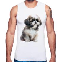 Regata Cachorro Shih Tzu Filhote - Foca na Moda Regata Cachorro Shih Tzu Filhote - Foca na Moda