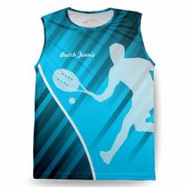 Regata Camisa Masculina Beach Tennis Esportiva Dry Camiseta Ante odor Absorção do suor