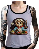 Regata Camiseta Tshirt Chefe Coruja Cozinheira Cozinha 2 Regata Camiseta Tshirt Chefe Coruja Cozinheira Cozinha 2