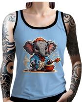 Regata Camiseta Tshirt Chefe Elefante Cozinheiro Cozinha 3