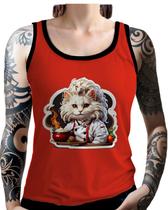 Regata Camiseta Tshirt Chefe Gato Cozinheiro Cozinha 8