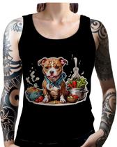 Regata Camiseta Tshirt Chefe Pitbull Cozinheiro Cozinha 4