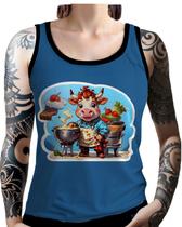 Regata Camiseta Tshirt Chefe Vaquinha Cozinheira Cozinha 4 Regata Camiseta Tshirt Chefe Vaquinha Cozinheira Cozinha 4