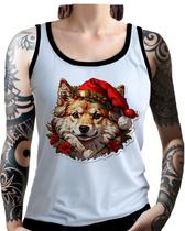 Regata Camiseta Tshirt Natal Festa Cachorro Samoieda Neve Regata Camiseta Tshirt Natal Festa Cachorro Samoieda Neve