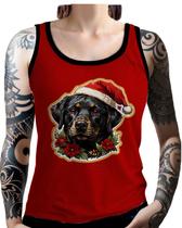 Regata Camiseta Tshirt Natal Festas Cachorro Noel Neve 1