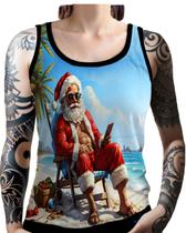 Regata Camiseta Tshirt Natal Festas Papai Noel Forte Praia 6