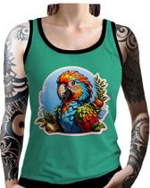 Regata Camiseta Tshirt Sticker Arara Colorida Ave Natureza 3 Regata Camiseta Tshirt Sticker Arara Colorida Ave Natureza 3