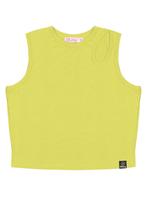 Regata Canelada Amarelo Malha Infantil Dway
