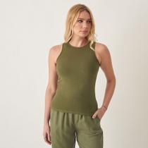 Regata Canelada Decote Redondo