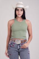 Regata Canelada Feminina Texas Farm - Western Show - Rt001 - Verde Cha Regata Canelada Feminina Texas Farm - Western Show - Rt001 - Verde Cha