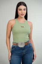 Regata Canelada Feminina Texas Farm - Western Show - Rt005 - Verde Cha G Regata Canelada Feminina Texas Farm - Western Show - Rt005 - Verde Cha G