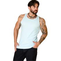 Regata Canelada Masculina Algodão Slim Fit Regata Canelada Masculina Algodão Slim Fit