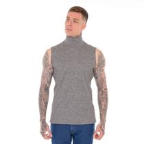 Regata Canelada Masculina Gola Alta