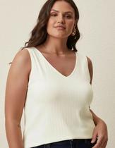 Regata canelada plus size soltinha g1 ao g5 malwee Regata canelada plus size soltinha g1 ao g5 malwee