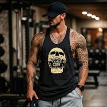 Regata Cavada Academia Masculina Bulcri Longline Fitness Musculação Treino