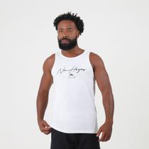 Regata Cavada Estampa New Horizons Branco - Id Casual