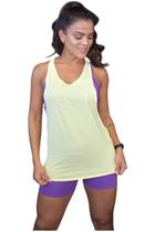 Regata Cavada Fitness Feminino Costa Nadador Smart Air Amarelo Manteiga