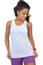 Regata Cavada Fitness Feminino Costa Nadador Smart Air Branco Regata Cavada Fitness Feminino Costa Nadador Smart Air Branco