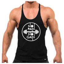 Regata Cavada Masculina Estilo Nadador Estampada No Pain No Gain
