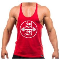 Regata Cavada Masculina Estilo Nadador Estampada No Pain No Gain