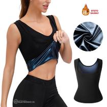 Regata Cinta Modeladora Feminina Efeito Sauna Sweat Shaper Redutora De Medidas LG226 M/G