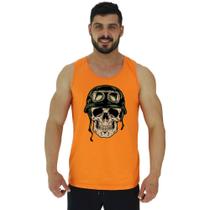 Regata Clássica Masculina MXD Conceito Caveira Militar Regata Clássica Masculina MXD Conceito Caveira Militar