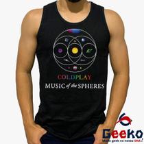 Regata Coldplay 100% Algodão Music Of The Spheres Camiseta Regata Geeko
