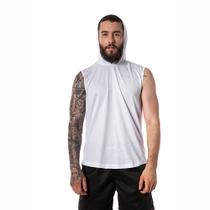 Regata Com Capuz Masculina Branca Cavada Regata Com Capuz Masculina Branca Cavada
