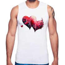 Regata Corações Flores - Foca na Moda