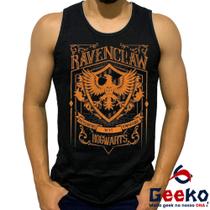 Regata Corvinal 100% Algodão Harry Potter Hogwarts Ravenclaw Camiseta Regata Geeko 01