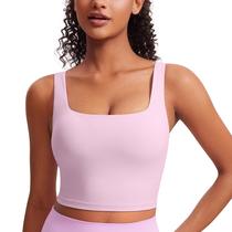 Regata Cropped CRZ YOGA Butterluxe com Decote Quadrado Rosa XL Regata Cropped CRZ YOGA Butterluxe com Decote Quadrado Rosa XL