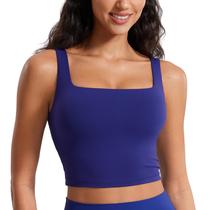 Regata Cropped CRZ YOGA Butterluxe Decote Quadrado Azul G