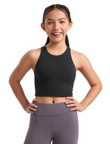 Regata Cropped Dupla Camada Butterluxe CRZ YOGA Preta G