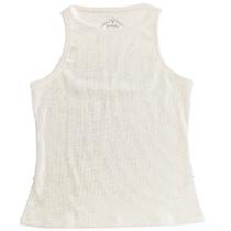 Regata cropped feminina, em malha cotton algodão com lycra