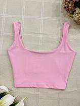 Regata cropped foro duplo qualidade premium Regata cropped foro duplo qualidade premium