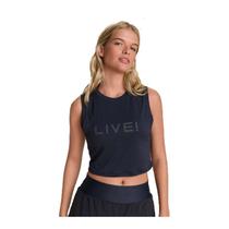 Regata Cropped Live! Comfort Feminino - Preto - P Regata Cropped Live! Comfort Feminino - Preto - P