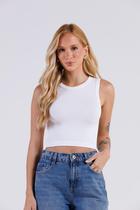 Regata Cropped Seamless Tecido Canelado Sem Costura - Linha Leve Regata Cropped Seamless Tecido Canelado Sem Costura - Linha Leve