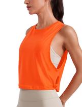Regata CRZ YOGA em Algodão Pima Coral Solta sem Mangas P