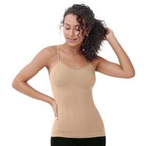 Regata de Alça Slim Com Bojo Modeladora de compressão Microfibra Zee Rucci