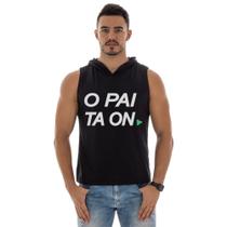 Regata De Capuz Masculino Machão Academia Fitness Personalizado O Pai Ta On Regata De Capuz Masculino Machão Academia Fitness Personalizado O Pai Ta On