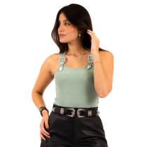 Regata de Fivela Strass Thankfield 01663 Tamanho:GCor:Verde Menta Regata de Fivela Strass Thankfield 01663 Tamanho:GCor:Verde Menta