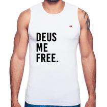 Regata Deus me free - Foca na Moda Regata Deus me free - Foca na Moda