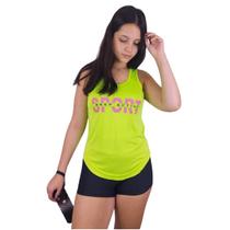 Regata Dry Feminina Academia Tapa Bumbum Estampada Sport