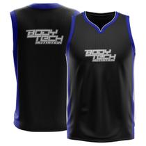 Regata dry fit - bodytech nutrition (preto/azul gg) Regata dry fit - bodytech nutrition (preto/azul gg)